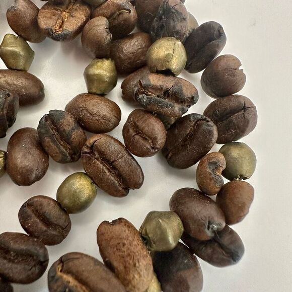 coffee bean multi strand bracelet - Picture 4 of 6